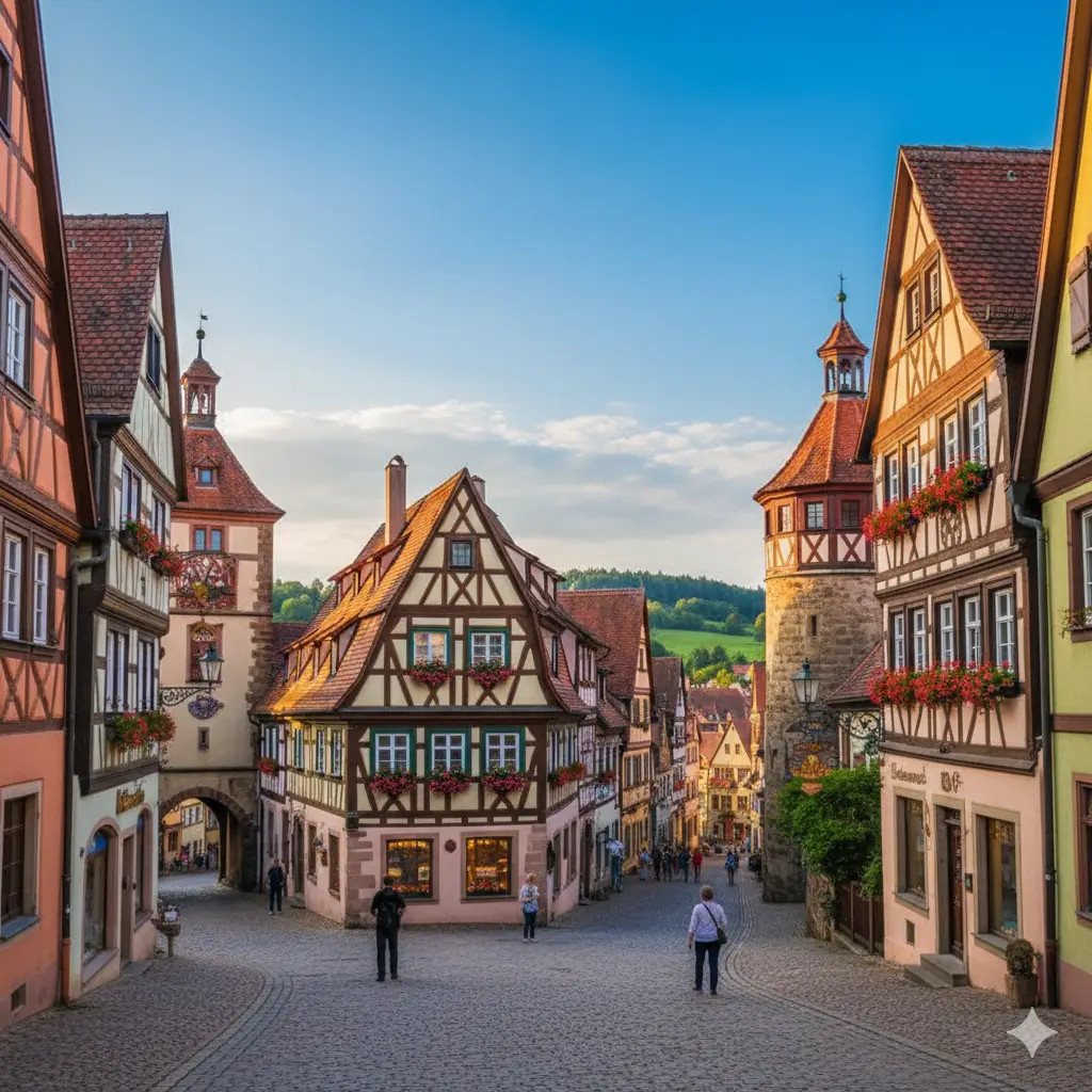 Cidade alemã, ponto turístico da Alemanha